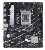 Mainboard ASUS Intel B760 Express LGA1700 Micro-ATX Memory DDR4 Memory slots 2 2xPCI-Express 4.0 1x 1xPCI-Express 4.0 16x 2xM.2 1x15pin D-sub 1xHDMI 4xUSB 2.0 4xUSB 3.2 1xOptical S/PDIF 3xAudio port PRIMEB760M-RD4