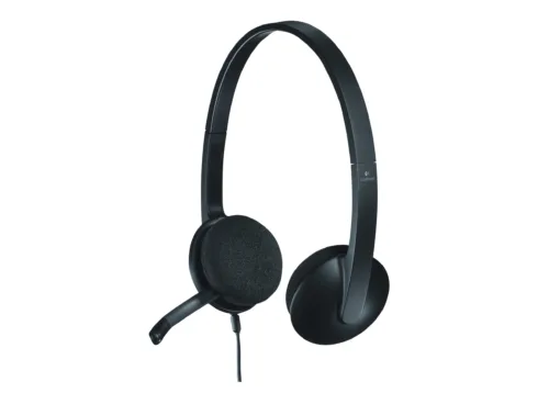 Logitech H340 ausinės su USB jungtimi, juodos spalvos
