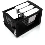 Fractal Design   NODE 304   2 – USB 3.0 (Internal 3.0 to 2.0 adapter included)1 – 3.5mm audio in (microphone)1 – 3.5mm audio out (headphone)Power button with LEDHDD LED   Black
