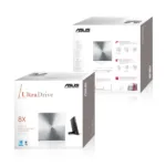 Asus   SDRW-08U5S-U   Interface USB 2.0   DVD±RW   CD read speed 24 x   CD write speed 24 x   Metallic   Notebook