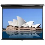 Elite Screens   Manual Series   M113UWS1   Diagonal 113 ”   1:1   Viewable screen width (W) 203 cm   Black
