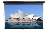 Elite Screens   Manual Series   M113UWS1   Diagonal 113 ”   1:1   Viewable screen width (W) 203 cm   Black
