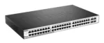 D-Link   Metro Ethernet Switch   DGS-1210-52/ME   Managed L2   Rack mountable   Gigabit Ethernet (copper) ports quantity 48   SFP ports quantity 4   Power supply type Single   24 month(s)