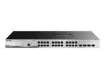 D-Link   Metro Ethernet Switch   DGS-1210-28/ME   Managed L2   Rack mountable   Gigabit Ethernet (copper) ports quantity 24   SFP ports quantity 4   Power supply type Single   24 month(s)