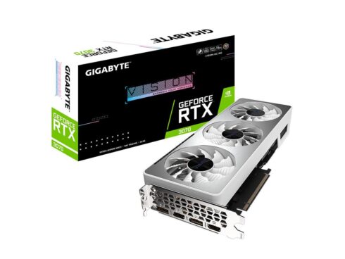 Gigabyte GeForce RTX 3070 Vision OC 8GB GDDR6 su WINDFORCE 3X aušinimu