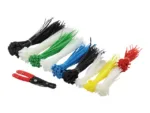 Cable Tie Set, 600pcs., 5 lengths, 1 x cable cutter