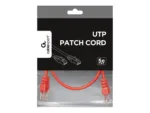 PATCH CABLE CAT5E UTP 0.5M/RED PP12-0.5M/R GEMBIRD