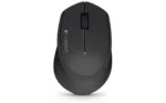 Logitech M280 belaidė pelė, šoninis vaizdas su matomais mygtukais
