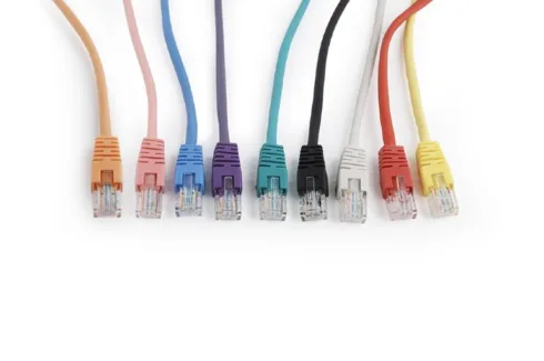 Patch cord Cablexpert PP12-0.5M/BK, Cat 5E, 0.5 m ilgio