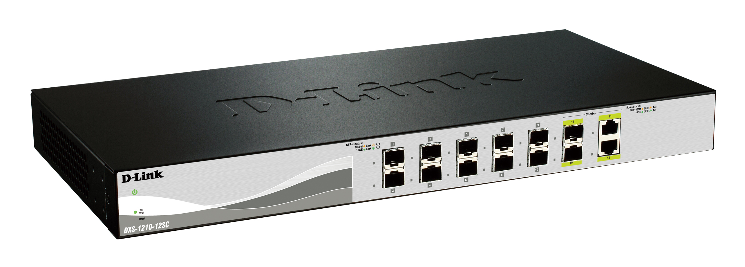 150577-dxs-1210-12sc-e-790069412752-0.webp D-Link Switch DXS-1210-12SC Web Management Desktop SFP+ ports quantity 10 Combo ports quantity 2 Power supply type Single 24 month(s)