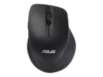 Pelė Asus WT465, matoma iš šono, rodo mygtukų išdėstymą