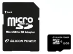 Silicon Power   16 GB   MicroSDHC   Flash memory class 10   SD adapter