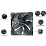 Fractal Design   Venturi HP-14 PWM   Black, Grey   Fan