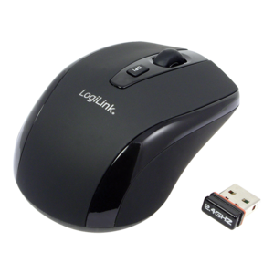 Logilink   Maus optisch Funk 2.4 GHz   wireless   2.4GH wireless mini mouse with autolink   Black