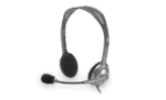 Logitech H111 stereo ausinės su įmontuotu mikrofonu, pilkos spalvos