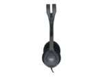 Ausinės Logitech H111 su 3.5 mm jungtimi, šoninis vaizdas