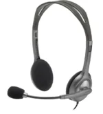 Ausinės Logitech H111 su 3.5 mm jungtimi, matomos iš šono