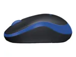 Pelė Logitech, belaidė, matoma iš šono su matmenimis 60 x 99 x 39 mm
