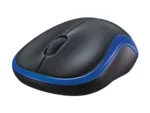Pelė Logitech belaidė, mėlyna, matoma iš šono