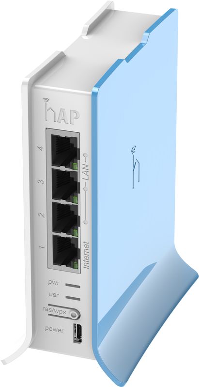 MikroTik RB941-2nD-TC hAP Lite, 802.11n, 2.4GHz, 4 Ethernet LAN prievadai