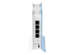 MikroTik RB941-2nD-TC hAP Lite, šoninis vaizdas su Ethernet prievadais