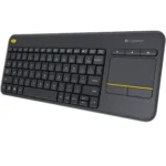 Logitech K400 Plus klaviatūra su trackpadu, belaidė, juoda