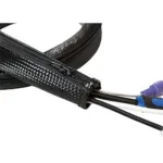 Logilink Cable FlexWrap with Zipper, 1m, 30mm, black   Logilink