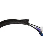 Logilink Cable FlexWrap with Zipper, 1m, 30mm, black   Logilink