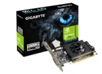 Gigabyte   GV-N710D3-2GL 2.0   NVIDIA   2 GB   GeForce GT 710   DDR3   Cooling type Active   DVI-D ports quantity 1   HDMI ports quantity 1   PCI Express 2.0   Memory clock speed 1600 MHz   Processor frequency 954 MHz   VGA (D-Sub) ports quantity 1