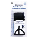 Cable Flex Wrap   KAB0006   Flexible and soft cable conduit. Bundles and protects cables reliably. Cut to the required length. Velcro fastener. With flame-retardant feature. Bundle Diameter 32 mm.   Black   1.8 m