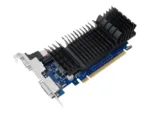 Asus   GF GT730-SL-2GD5-BRK   NVIDIA   2 GB   GeForce GT 730   GDDR5   Cooling type Passive   DVI-D ports quantity 1   HDMI ports quantity 1   PCI Express 2.0   Memory clock speed 5010 MHz   Processor frequency 902 MHz