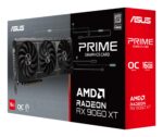 Graphics Card ASUS AMD Radeon RX 9060 XT 16 GB GDDR6 128 bit PCIE 5.0 16x Triple slot Fansink 1xHDMI 2xDisplayPort PRIME-RX9060XT-O16G