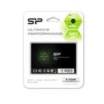 Silicon Power   S56   120 GB   SSD form factor 2.5″   Solid-state drive interface SATA   Read speed 460 MB/s   Write speed 360 MB/s