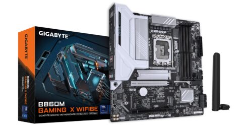 GIGABYTE B860M GAMING X WIFI6E su DDR5 atmintimi ir 4 atminties lizdais