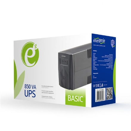 216913-eg-ups-b850-8716309087070-0.webp EnerGenie EG-UPS-B850 „Basic 850” UPS, Shuko output sockets 850 VA 220V±25% V AC 220V±10% V