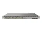 Mikrotik Wired Ethernet Router RB1100AHx4 Dude Edition, 1U Rackmount, Quad core 1.4GHz CPU, 1 GB RAM, 128 MB, 60GB M.2 SSD included, 13xGigabit LAN, 1xSerial console port RS232, 2x SATA3 ports, 2xM.2 slots, PCB Temperature and Voltage Monitor (CAPsMAN, Monitor Devices, Shows Historical Data, Can Write Messeges), IP20, RouterOS L6   Wired Ethernet Router   RB1100AHx4 Dude Edition   No Wi-Fi   10/100/1000 Mbit/s   Ethernet LAN (RJ-45) ports 13   Mesh Support No   MU-MiMO No   No mobile broadband   12 month(s)