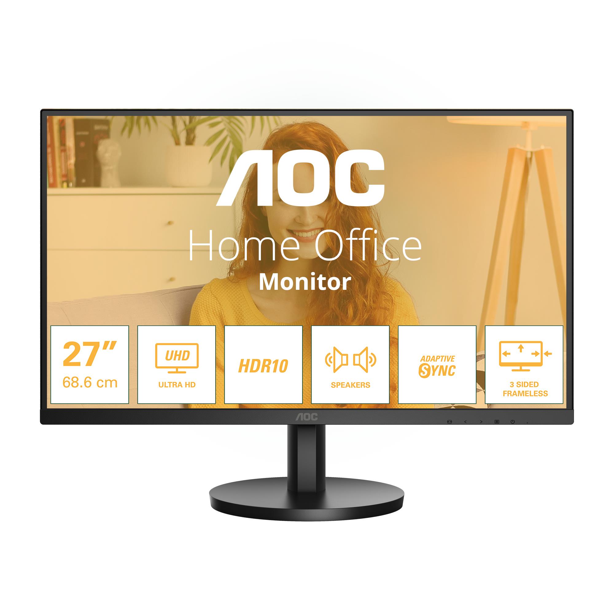 21a0cebc-4363-4b1c-bcab-85ca9859b3b0 LCD Monitor AOC 27 ” 3840 x 2160 pixels 4K Ultra HD Native aspect ratio 16:9 LCD Flat U27B3A