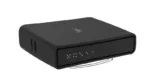 Access Point hAP AC2 iš šono su matomais Ethernet prievadais