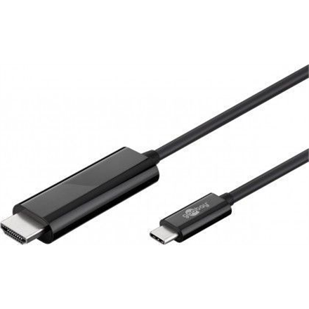 Goobay   USB-C HDMI adapter cable (4k 60 Hz)   USB-C male   HDMI male (type A)   USB-C to HDMI   1.8 m