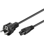 Goobay   Power supply cord (safety plug)   93586   Black Safety plug (type F, CEE 7/7)   Device socket C5