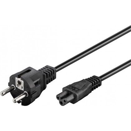 220580-93586-4040849935862-0.webp Goobay Power supply cord (safety plug) 93586 Black Safety plug (type F, CEE 7/7) Device socket C5