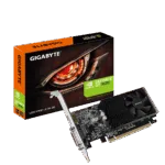 Gigabyte   GV-N1030D4-2GL 1.0   NVIDIA   2 GB   GeForce GT 1030   DDR4   DVI-D ports quantity 1   HDMI ports quantity 1   PCI Express 3.0   Memory clock speed 2100 MHz   Processor frequency 1417 MHz