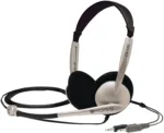 Koss   Headphones   CS100   Wired   On-Ear   Microphone   Black/Gold