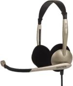 Koss   Headphones   CS100   Wired   On-Ear   Microphone   Black/Gold