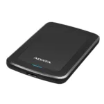 Išorinis HDD AHV300-2TU31-CBK, matomas iš šono, su USB 3.1 jungtimi