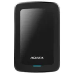 Išorinis HDD AHV300-2TU31-CBK, matomas iš šono su USB 3.1 jungtimi