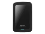 Išorinis HDD AHV300-2TU31-CBK, matomas iš šono, su USB 3.1 jungtimi