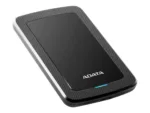 Išorinis HDD AHV300-2TU31-CBK, matomas iš šono, su USB 3.1 jungtimi