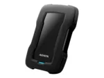 Išorinis HDD HD330, matomas iš šono, rodo USB 3.1 jungtį