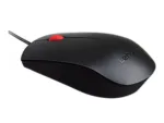 Lenovo Essential USB Wired Mouse, 1600 DPI, 1.8 m, 3 Buttons, Black   Lenovo   Essential USB Mouse   wired   Optical sensor   Black